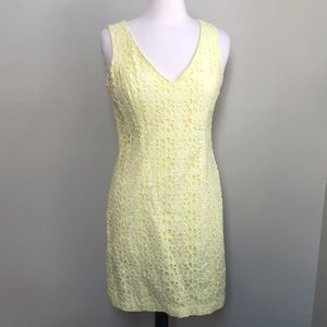 Tommy Hilfiger Yellow Eyelet Dress